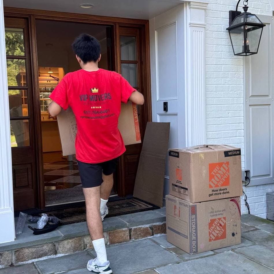 VIP Movers moving boxes